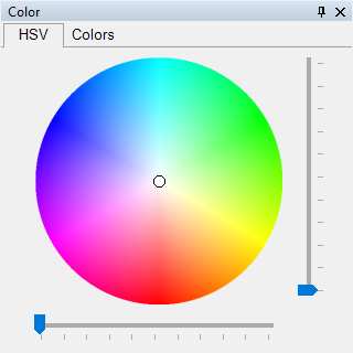 Abbildung 3:Darstellung des Farbkreises im Color-Panel