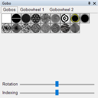 Abbildung 6:Darstellung des Gobo-Panels